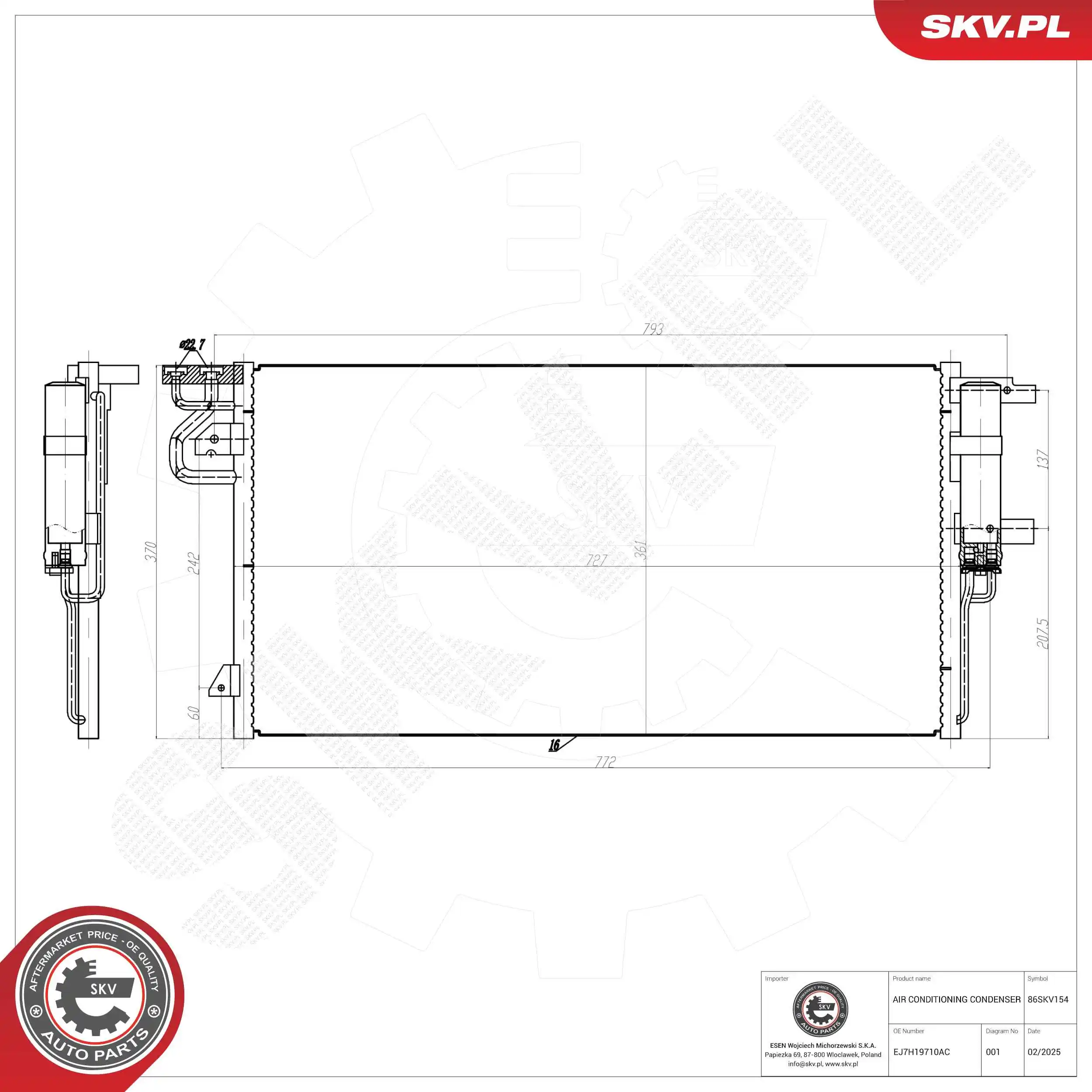 Condenser, air conditioning